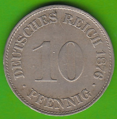 Münze kaiserreich pfennig - münze, 10