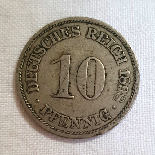 Deutsches reich pfennig - 10,