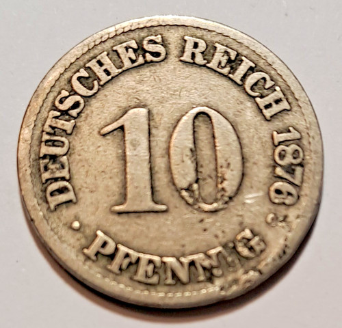 Reichspfennig 1876 - 10, c