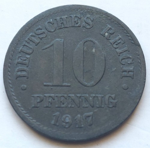 Kaiserreich pfennig 1917 - kaiserreich,, 10
