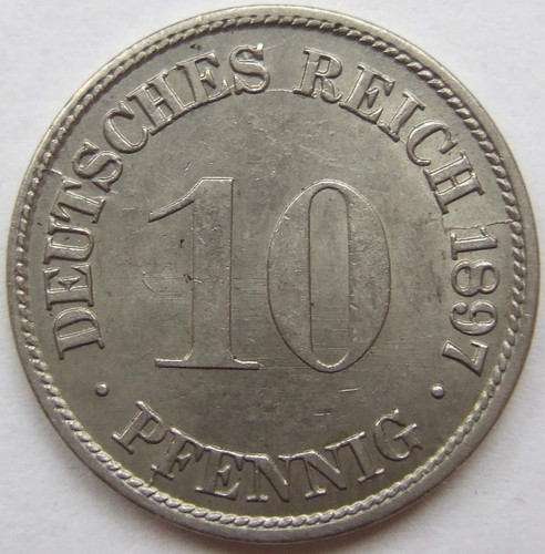 Pfennig 1897 karlsruhe - 10, g