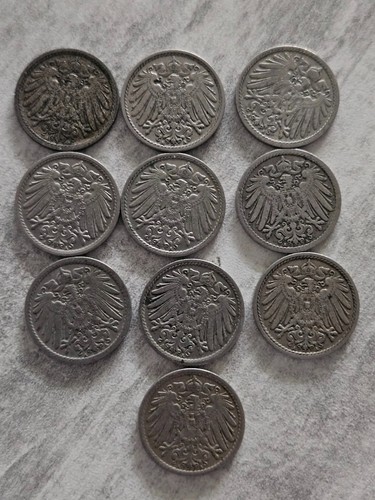 Münzlot 10x pfennig - münzlot, 5