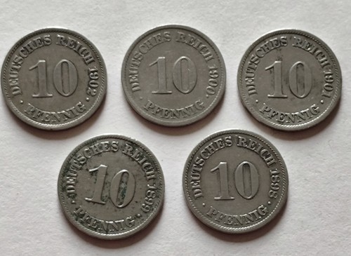 Pfennig münzen - pfennig,
