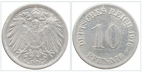 Kaiserreich pfennig stück - kaiserreich, 10