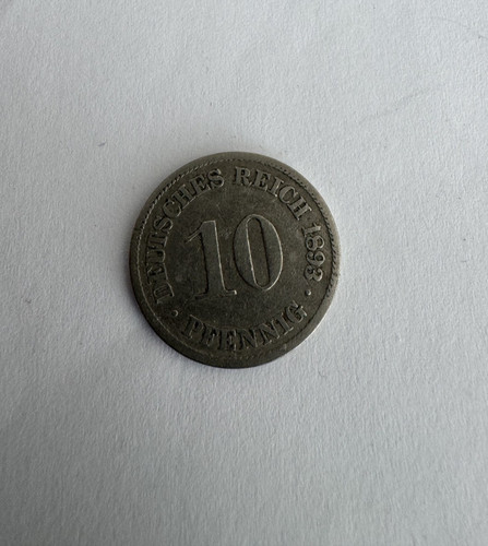 Pfennig 1893 deutsches - 10,