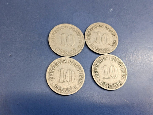 Lot stk 10 pfennig dt - 4,