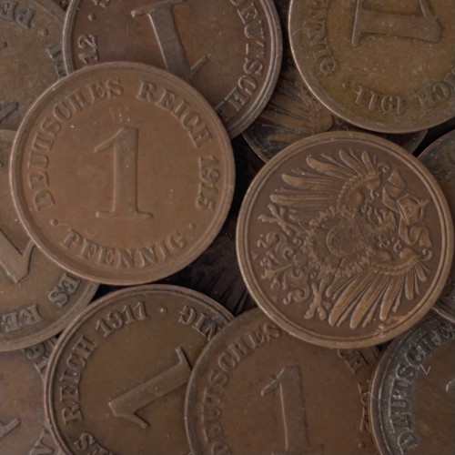Kaiserreich pfennig münzen - pfennig,