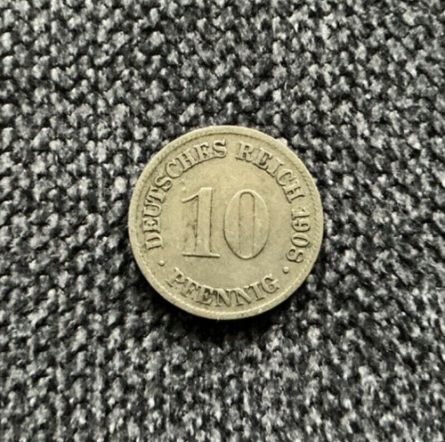 Pfennig 1908 deutsches - pfennig, d
