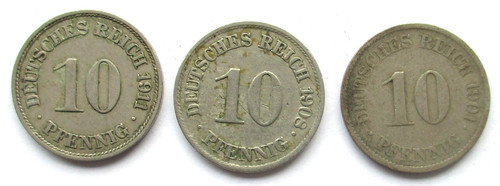 Deutsches kaiserreich lot - kaiserreich, 3