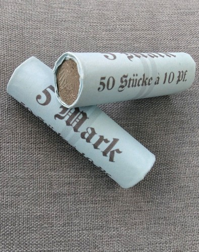 Münzrolle 10 pfennig - münzrolle,
