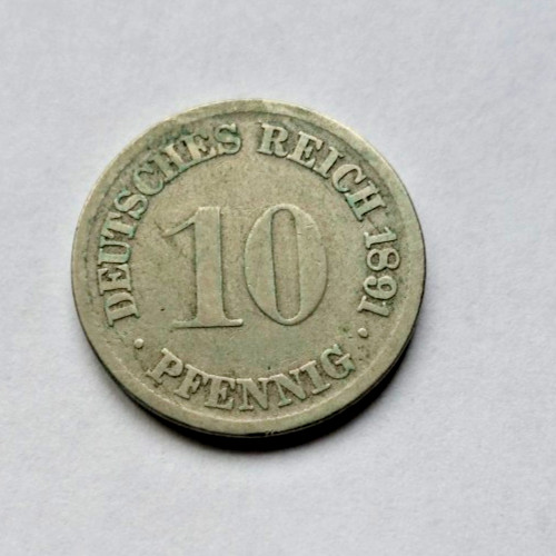 Kaiserreich pfennig 1891 - 10,