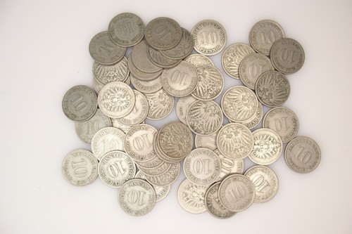 Lot 50x pfennig - 10,