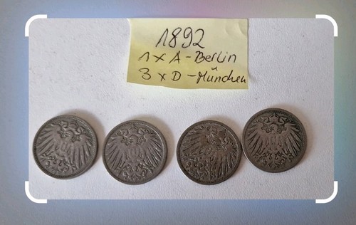 Konvolut pfennig 1892 - konvolut,