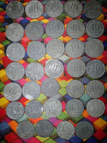 Lot pfennig münzen - 10,