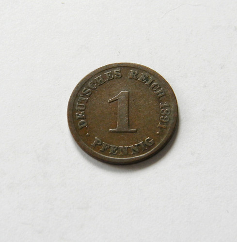 Kaiserreich pfennig 1891 j - 1,
